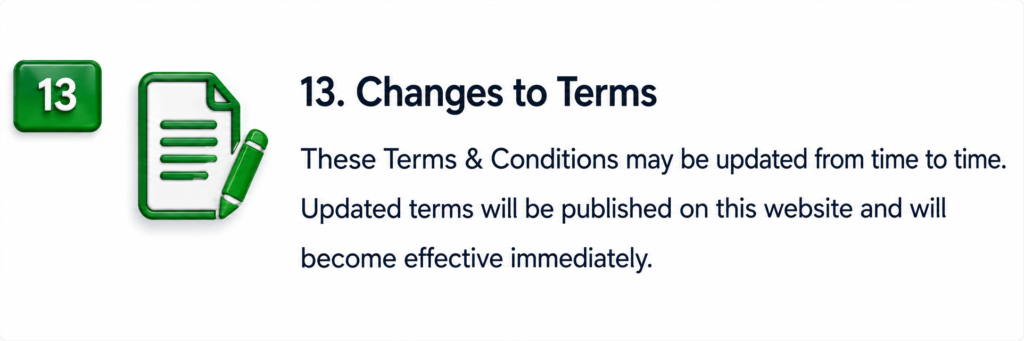 Smart Village Terms and Condition